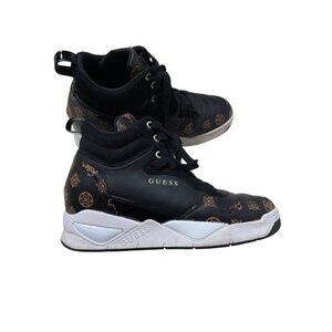 Guess Wedge Dense Chunky Sneakers Logo Women’s Size 9 Y2K
